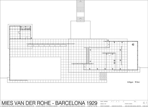 Barcelona Pavilion Plan, Mies Van Der Rohe Plan, Mies Van Der Rohe Barcelona Pavilion, Van Der Rohe Architecture, Japandi House, Mies Van Der Rohe Architecture, Barcelona Pavilion, Pavilion Plans, Ludwig Mies Van Der Rohe