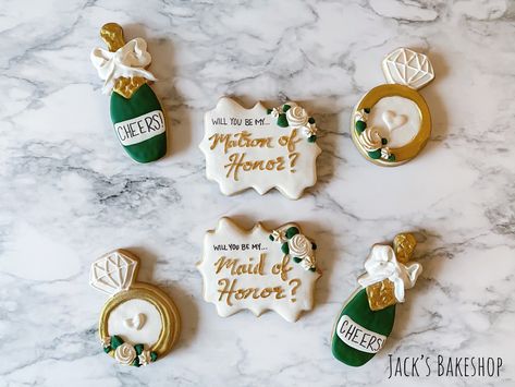 Maid Of Honor Cookies, Maid Of Honor Proposal Cookies, Bridal Party Cookie Proposal, Bridesmaid Proposal Cookies Boho, Bridesmaid Proposal Cookies, Proposal Cookies, Wedding January, Bridesmaid Cookies, Wedding Mexico