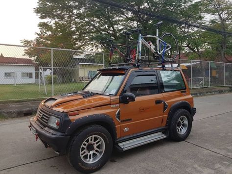 Suzuki Vitara Modified, Suzuki Vitara Cabrio, Suzuki Vitara 4x4, Geo Tracker, Mini Jeep, Jeep Photos, Off Road Camping, Pickup Car, Car Windshield Sun Shade