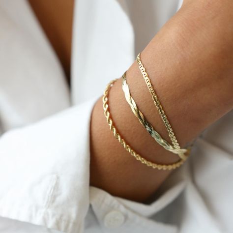 NEW ARRIVALS ✨ long weekend ready with some new pieces you’ll love for the summer. Tap to shop and don’t forget you get 10% off when you sign up for my newsletter. #dmfinejewellery Bracelet Styling, Gold Bracelet Stack, Gold Bracelets Stacked, Handcrafted Bracelets, Gold Bracelets, Simple Bracelets, Sell Gold, Gold Bracelet Chain, Layered Bracelets