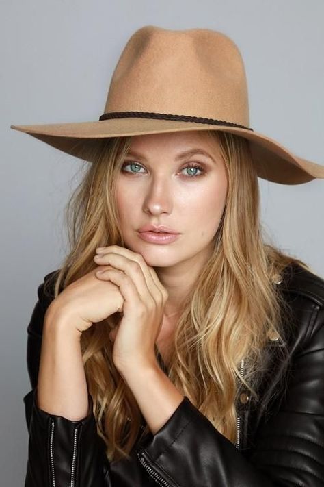 Felt Panama hat featuring a wide brim and contrasting braided trim. - One size fits all - Imported Panama Hat Outfit, Hat Ideas For Women, Hat Outfit Winter, Types Of Hats For Women, Hat Outfit, Rancher Hat, Fedora Hat Women, Summer Hats For Women, Trendy Hat