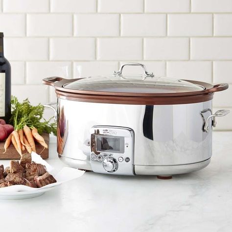 What Kind of Slow Cooker Do You Have (and Would You Buy It Again)?  Small Appliances Sweet Love All Clad Slow Cooker, Freezer Cooking Recipes, Steam Recipes, Electric Cooker, Best Slow Cooker, Freezer Cooking, Slow Cookers, Specialty Foods, Slow Cooker Chicken