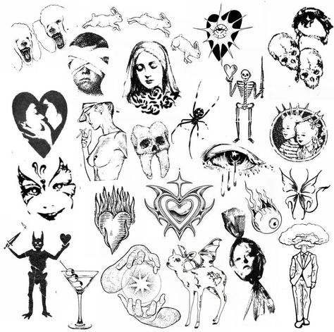 Vintage Patchwork Tattoo, Small Art Tattoos, Flash Sheets, Tattoo Portfolio, Line Art Tattoos, Tattoo Flash Art, Dream Tattoos, Black Ink Tattoos, Arte Sketchbook