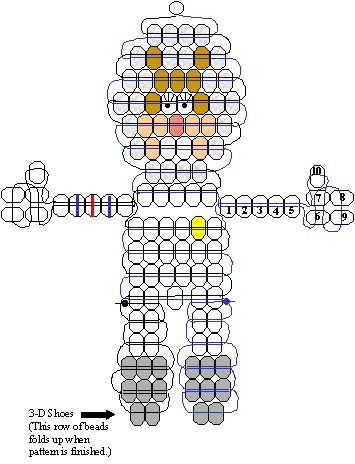 SpongeBob Sandy pony bead pattern Spongebob Sandy, Bead Creatures, Plastic Bead Crafts, Pony Bead Animals, Beads Projects, Bead Animals, Pony Bead Projects, Pony Bead Crafts, Sandy Cheeks