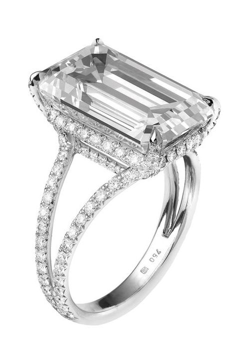 Emerald Cut Engagement Rings, Celebrity Rings, Square Diamond Rings, Emerald Cut Diamond Ring, Emerald Cut Engagement, Lace Ring, Diamond Rings Design, Emerald Cut Rings, Emerald Diamond Ring