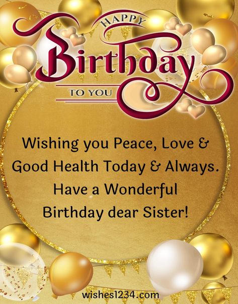 Birthday Wishes For Older Sister, Birthday Blessings For Sister, Sister Birthday Quotes Short, Big Sister Birthday Wishes, Birthday Wishes For Elder Sister, Happy Birthday Elder Sister, Short Birthday Wishes For Sister, Birthday Greetings For Myself, Wishes For Sister Birthday