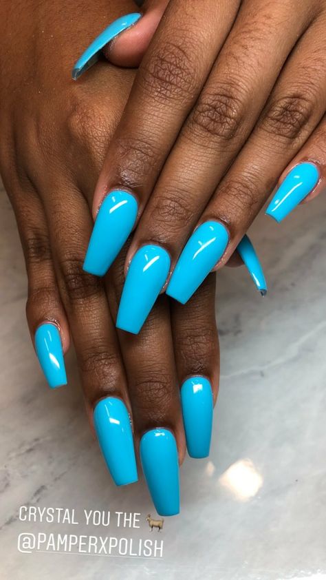 Fluorescent Blue Nails, Blue Neon Nails Summer, Neon Blue Nails Acrylic, Neon Blue Nails Design, Nails Neon Blue, Neon Blue Nails, Blue Coffin Nails, Nails Neon, Sassy Nails