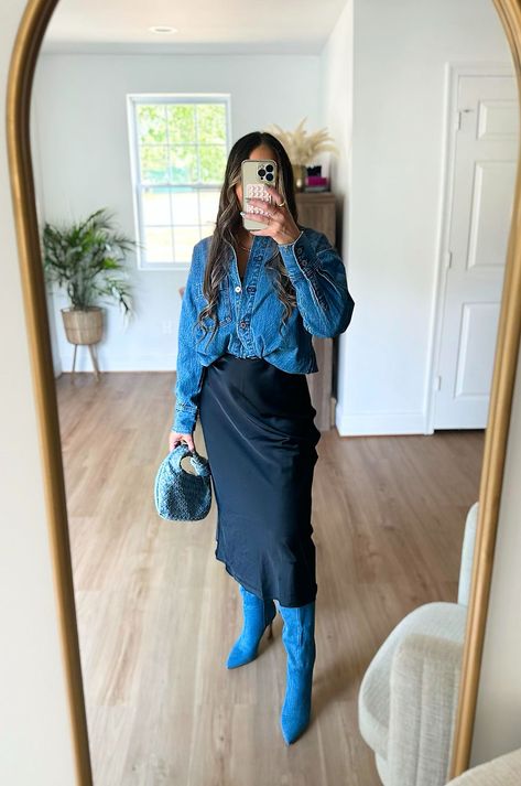 Sharing 5 ways to style a slip dress for the fall. Style A Slip Dress, Dress For Fall, Perfect Fall Outfit, Cozy Cardigan, Styling Ideas, Fall 2023, Leather Jackets, Fall Outfit, 5 Ways