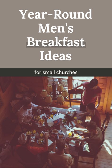 Men’s Breakfast Ideas, Mens Breakfast Fellowship, Mens Devotional, Church Fellowship Ideas, Church Group Activities, Mens Conference, Men's Ministry, Fellowship Ideas, Outreach Ideas