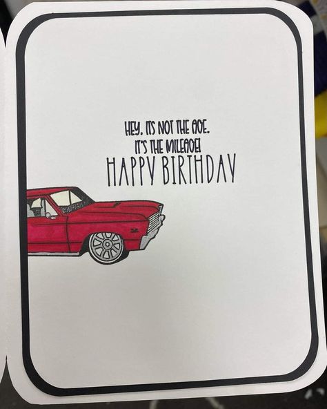 Birthday Card Drawing, Emoji For Instagram, Bday Cards, Scrapbook Book, Birthday Card Design, Car Themes, Card Drawing, Diy Car, Friend Birthday Gifts