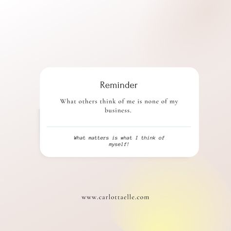 Humans love to judge, some more than others, but do we really want to waste some of our brain’s space thinking and worrying about what others think of us? Does a strangers’ opinion matter so much that will stop us from moving forward? I say no to worrying about what others think of me…the opinion that really matters about myself, my life and my choice is mine. Are you going to do the same? 💜 Stop Worrying About What Others Think, Worrying About What Others Think, Opinion Quotes, What Others Think, About Myself, Stop Worrying, Think Of Me, Self Awareness, Life Is Short