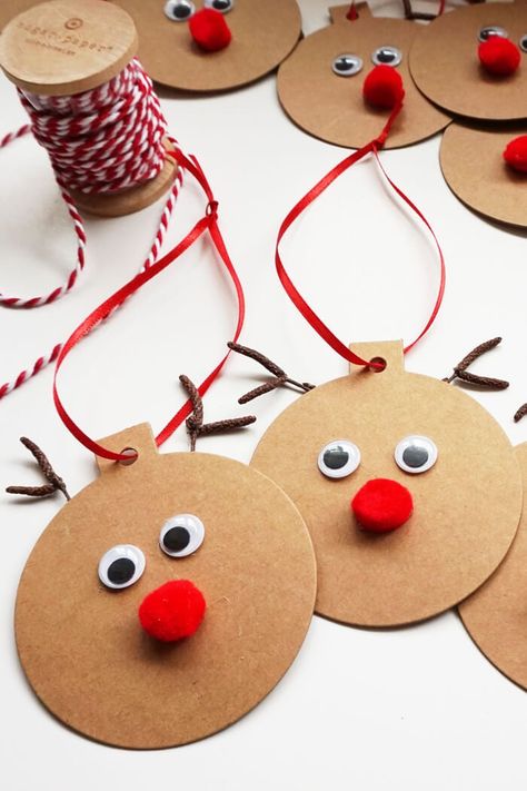 Christmas Party Crafts, Christmas Crafts For Toddlers, Christmas Crafts For Kids To Make, Diy Holiday Gifts, Christmas Crafts For Gifts, Easy Christmas Crafts, Wrapping Ideas, Christmas Crafts For Kids, Easy Diy Crafts