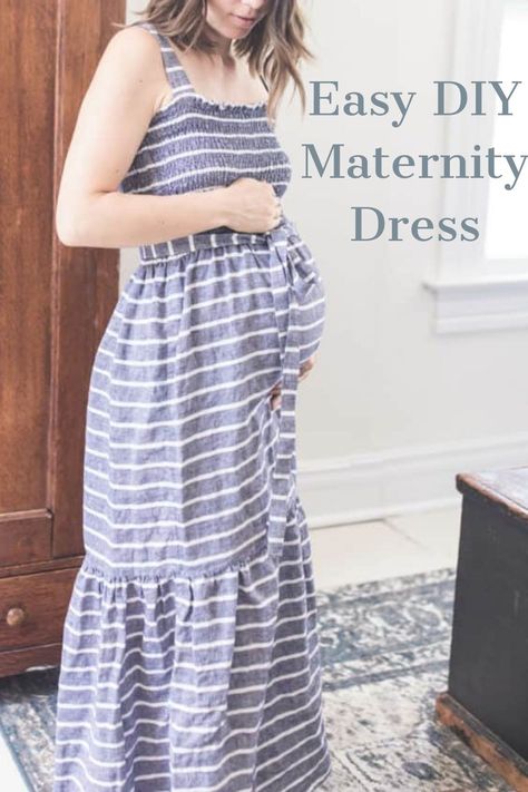 How To Sew A Maternity Dress, Sewing Maternity Dress, Shirred Maternity Dress, Free Maternity Dress Pattern, Maternity Dress Sewing Pattern, Maternity Dress Pattern Sewing, Maternity Dress Patterns, Sew Maternity Clothes, Maternity Sewing Patterns Free