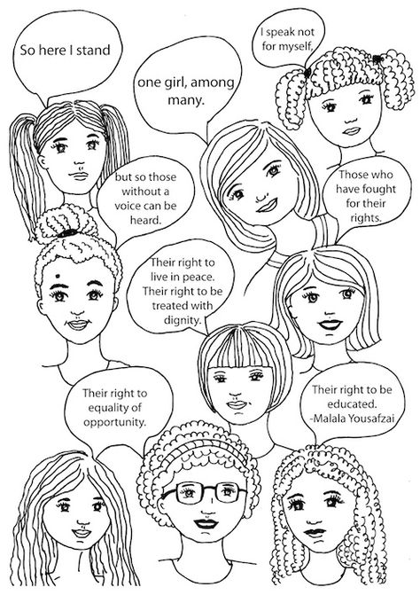 Teach girls to speak up for each other with this free printable International Women's Day Craft Preschool, Womens Day Preschool, Womens Day Activities For Kids, International Women's Day Activities For Kids, Womens Day Activities, International Women's Day Activities, Womans Day Ideas Creative, Women History Month Bulletin Board, International Girls Day