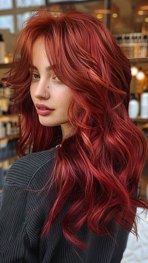 30 Red Hair Shades to Illuminate Your Style Different Red Shades Of Hair, Red Hair Types Shades, Red Hair On Cool Skin Tone, Shades Of Red Hair Chart, Womens Red Hair Color Shades, Multi Tonal Red Hair, Summer Red Hair Color, Spring Red Hair Color, Vibrant Copper Red Hair