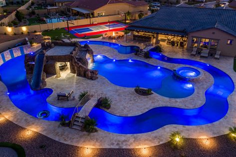 Amazing Pools Swimming Pool With Lazy River, Custom Pools Backyard, Lazy River Pool Backyard Home, Dream Pools With Lazy River, Pool With Lazy River Backyard, Amazing Pools Backyard Luxury, Lagoon Pool Backyard, Pools With Lazy River Backyards, Dream Backyard Pool Luxury