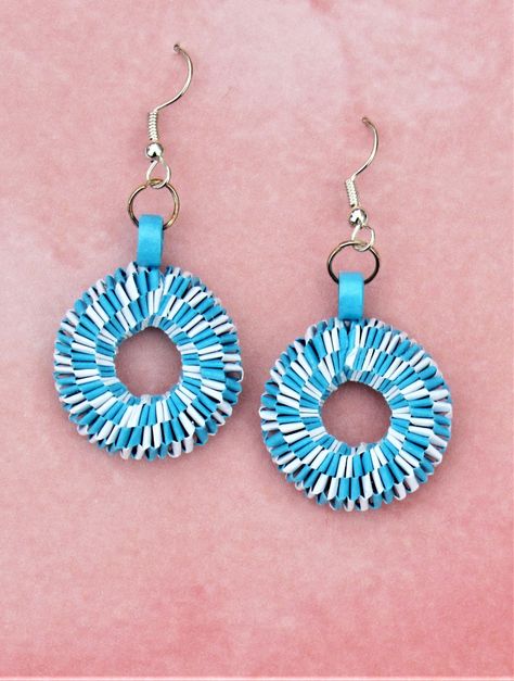 DIY quilling earrings