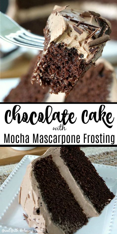 Espresso Mascarpone Creme, Mocha Filling For Cake, Chocolate Desert, Chocolate Mascarpone, Chocolate Espresso Cake, Mocha Frosting, Espresso Cake, Delicious Chocolate Cake, Mascarpone Frosting