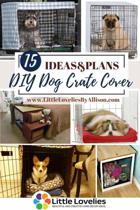 Covers seem like one useful addition to any dog crate with noticeable benefits. It’s better to utilize your resources to make a custom cover. People do think that way, letting you explore an immense number of ideas on DIY dog crater cover. But not every method can initiate the perfect balance between resources, time & wallet. Why don’t you start skipping all the worthless ideas with our enlisted ones? #DogCrate Diy Kennel Cover, Diy Crate Cover, Dog Crate Cover Ideas, Dog Crate Cover Diy, Diy Dog Crate Cover, Diy Dog Crate, Dog Crate Cover, Kennel Cover, Dog Crates