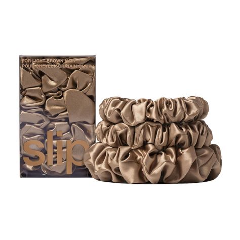 PRICES MAY VARY. Upgrade your hair tie game - Slip's silk hair ties are the beauty secret of celebrity hairstylists, dermatologists, beauty experts and even a supermodel or two. Slip pure silk sleep scrunchie hair ties with mulberry silk are the perfect addition to your beauty routine. They also make an excellent gift for women. Discover more Slip silk gift sets and bundles at the Slip Amazon store. Traditional hair ties can tug on delicate hair which can lead to damage and breakage. All of our Slip Scrunchies, Black Scrunchies, Silk Scrunchies, Silver Blonde, Hair Accessories Collection, Beyond Beauty, Hair Shades, Tone Hair, Luxury Hair