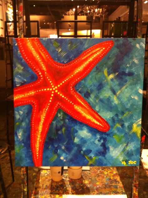 Starfish Painting Acrylic, Paint Starfish, Starfish Painting, Starfish Art, Star Fish, Diy Hair Care, Diy Hair, Beach Art, Artsy Fartsy