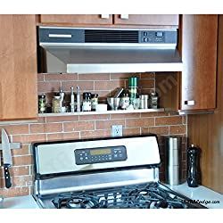 15 of The Best Kitchen Organization Ideas to Inspire You Range Shelf, Beach Cottage Kitchens, Shelf Spice Rack, Display Ledge, Steel Bookshelf, Stainless Steel Shelving, Stainless Steel Shelf, Microwave Shelf, Metal Bookshelf