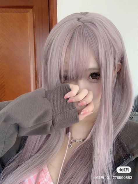 Grey And Pink Hair Ombre, Ashy Pink Hair, Grey And Pink Hair, Pink And Grey Hair, Jirai Kei Hair, White Pink Hair, Japanese Hair Color, Pink Hair Streaks, Beauty Plan