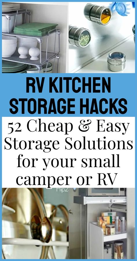 Rv Kitchen Storage, Rv Kitchen Organization, Rv Storage Organization, Rv Storage Solutions, Rv Cabinets, Van Kitchen, Camper Organization, Small Rv, Rv Organization