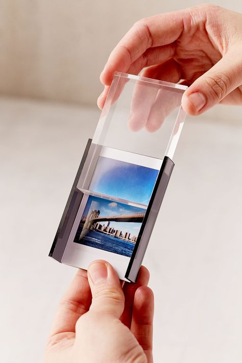 Slide View: 3: Mini Instax Acrylic Block Frame Acrylic Photo Prints, Polaroid Cameras, Modern Picture Frames, Award Ideas, Acrylic Photo Frames, Photoshop Design Ideas, 타이포그래피 포스터 디자인, Trophy Design, Camera Film