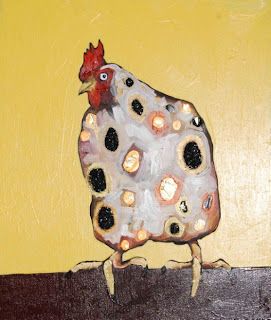 Vintage and Western Boutique | Cowgirl Cash | Bend, Oregon: Eli Halpin art downtown Bend Coop Art, Ducks Art, Eli Halpin, 2023 Classroom, Paintings Of Birds, Strange Fruit, Chicken Bird, Chicken Painting, Bird Nests