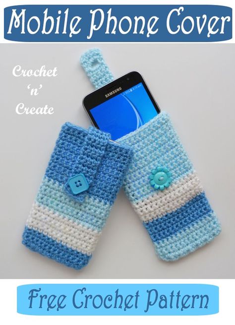 Learn how to crochet this easy mobile phone cover, a free crochet pattern on crochetncreate. Cell Phone Crochet Case Patterns, Crochet Phone Cover, Phone Bag Pattern, Purse Covers, Crochet Circle, Handbags Patterns, Crochet Phone Cases, Crochet Mobile, Crochet Case