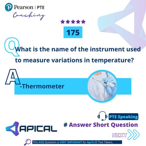 👑Practice Answer Short Question in on Apical LMS for the most effective PTE preparation. 👉Follow our posts for more information and tricks. ➡Follow Apical Blog: https://blog.apical.i #pte #pteonlinecoaching #ptepreparation #pteonline #apical Pte Preparation, More Information, Coaching