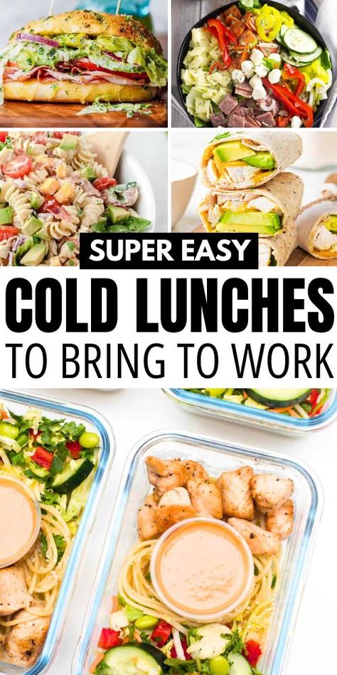 Looking for easy cold lunch ideas for work? Discover our collection of healthy and delicious options that you can prepare ahead of time! From low-carb wraps to high-protein salads, save this pin for meal prep ideas that keep your lunch exciting all summer long. Lunch Ideas You Dont Have To Heat Up, Yummy Lunch Ideas For Work, Fast Low Calorie Lunch, Healthy Snack Lunch Ideas, Turkey And Cheese Wraps Healthy Lunches, Easy Work Lunches Make Ahead Cold, Easy Meal Prep Lunches Cold, Lunches You Can Eat Cold, School Lunch Ideas For High School