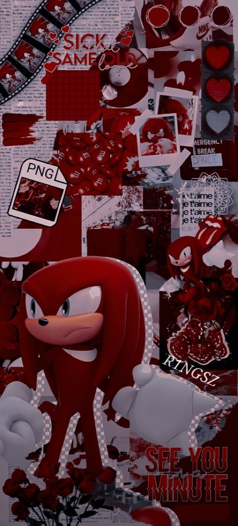 Knuckles Wallpaper, Do Icons, Knuckles The Echidna, Chaos Emeralds, Sonic & Knuckles, Sonic Heroes, Kurosaki Ichigo, Sonic Funny, Y2k Wallpaper