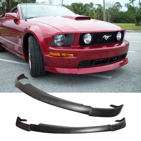 PRICES MAY VARY. *** Not Compatible With V6/California Special/Shelby/GT500 Bumper *** Fit: 05-09 Mustang V8 (See Product Description) Hardware: Included Black Unpaint Raw Finish (Sand & Primer Required Before Paint) 3M Double Sided Tape Required For Installation (Not Included) Professional paint job & installation is highly recommended, sand and primer is required before paint. Please test fit all items before painting and/or installation; products painted and/or damaged through installation wi 67 Ford Mustang, Miata Hardtop, Ford Mustang 1969, 2000 Ford Mustang, Sports Car Brands, Ford Mustang V8, Mustang V8, Miata Club, 2005 Ford Mustang