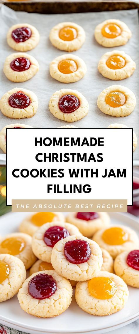 Image for Homemade Christmas Cookies with Jam Filling Christmas Cookies With Jelly Centers, Jelly Center Cookies, Cookie Jam Recipe, Holiday Jam Cookies, Italian Jam Filled Cookies, Jelly Shortbread Cookies, Italian Jelly Cookies, Italian Jelly Filled Cookies, Jelly Filled Christmas Cookies