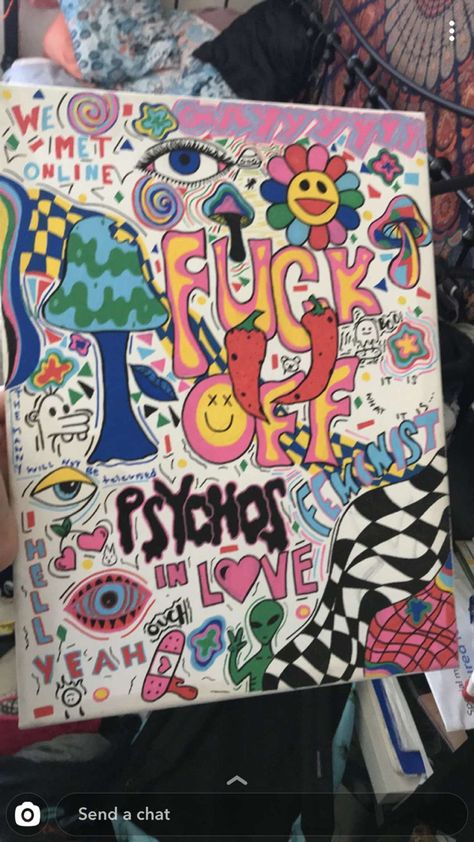 Trippy Graffiti Art, Sketchbook Ideas Trippy, Trippy Paint Marker Art, Cool Art Drawings Trippy, Trippy Marker Drawings, Marker Art Simple Doodle, Drawings Ideas Trippy, Trippy Sharpie Art, Marker Art Trippy