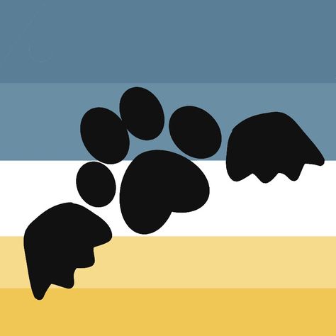 Pup Gender Flag, Fang Xenogender, Pup Gender, Flag Maker, Angel Theme, Gender Pronouns, Aye Aye, Gender Flags, Lgbtq Flags