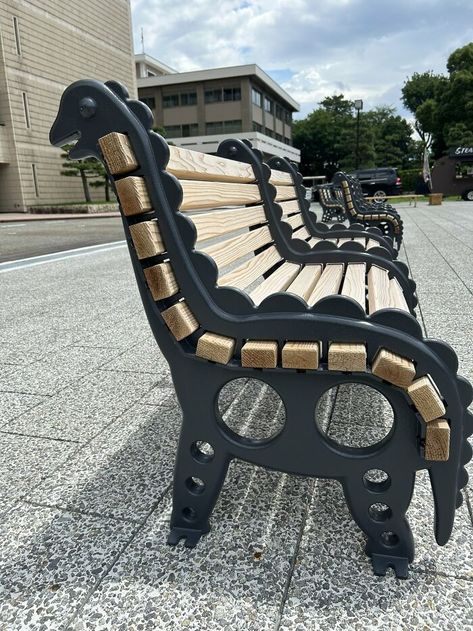 Fukui Prefecture Has Dinosaur Benches And Is Known For Its Dinosaur Museums. Roughly 80% Of All Dinosaur Fossils In Japan Are Found In Fukui Dinosaur Museum, All Dinosaurs, Gloomy Day, Dinosaur Fossils, Weird Text, Buy Coffee, Fukuoka, Special Places, Bored Panda