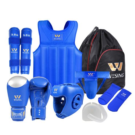 Wesing Sanda Gear Set for Men Women 8 Pcs Boxing MMA Protector Gears Sanda Competition Training Equipment - AliExpress 201768104 Wushu Sanda, Martial Arts Gear, Martial Arts Equipment, Boxing Gear, Mma Gear, Mma Training, Mouth Guard, Training Equipment, Boxing Gloves