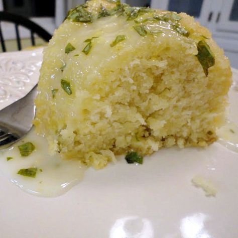 Basil Lemon Cake, Basil Dessert, Perfect Cake Recipe, Pound Cake Glaze, Lemon Ricotta Cake, Easy Cake Recipe, Lemon Balm Tea, Basil Recipes, Summer Foods