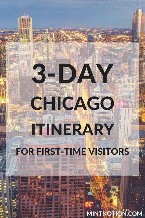 The perfect 3-day Chicago itinerary for first-time visitors. This guide covers the top attractions in the city, including the Cloud Gate in Millennium Park (aka the bean) 3 Day Packing List, Chicago Itinerary, Chicago Vacation, John Hancock, Uber Ride, Visit Chicago, Millennium Park, Chicago Usa, Chicago Travel