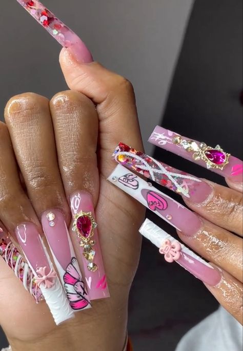 By @enchantedclaws Pink Nails, Nail Inspo, Nails, Instagram Photo, Photo And Video, Instagram