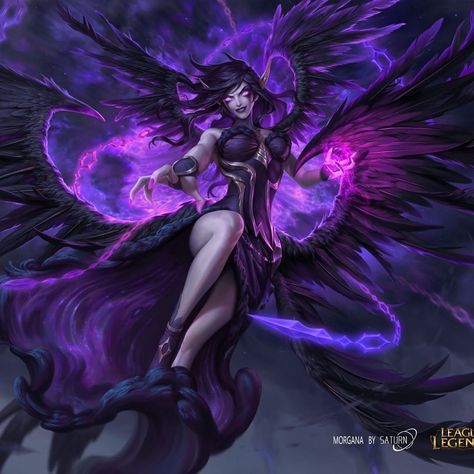 Morgana 💜 art by SATURN • • #leagueoflegends #leagueofmemes #art #riot #leagueoflegendsmemes #fanart #lol #leaguefanart… League Of Legends Morgana, Morgana Lol, Morgana League Of Legends, Xmen Characters, Demon Wolf, League Memes, The Fallen Angel, League Of Legends Memes, Go Game