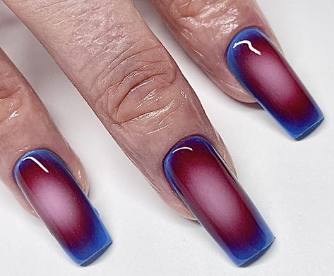 Aura Nails, Indigo Nails, Airbrush Nails, Diva Nails, Modern Nails, Classy Acrylic Nails, Really Cute Nails, Acrylic Nails Coffin Pink, Nails Only