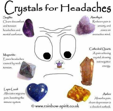 My stuff For Headaches, Reiki Symbols, Spiritual Crystals, Gemstone Meanings, Crystal Therapy, Crystal Healing Stones, Crystal Magic, Crystal Meanings, Rocks And Gems