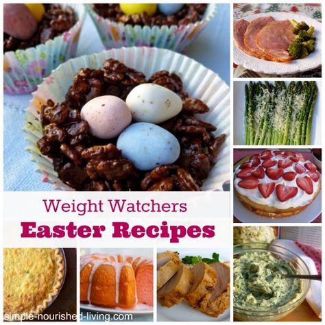 Weight Watchers Easter Recipes for Breakfast, Brunch, Dinner and Dessert, all with nutritional information and Points Plus. Perfect for planning a Weight Watchers Friendly Easter! http://simple-nourished-living.com/2014/04/weight-watchers-easter-recipes/ Weight Watchers Easter Recipes, Weight Watcher Desserts, Easter Food Appetizers, Weight Watchers Dessert Recipes, Easter Side Dishes, Points Plus, Easter Dinner Recipes, Weight Watchers Recipes, Meat Dinners