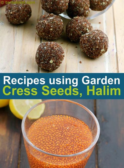 6 garden cress seeds recipes | Garden Cress Seeds, Halim Recipe Collection | Page 1 of 1 | Tarladalal.com Garden Cress Seeds Benefits, Halim Recipe, Indian Paratha, Seeds Recipes, Desi Recipes, Seeds Benefits, Edible Seeds, Indian Foods, Sweet Dish