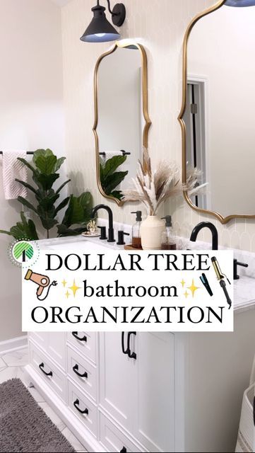 Emma Villaneda on Instagram: "Get ready! All of my top Dollar Tree ✨BATHROOM✨ organization hacks in one video!

👉🏻 Which idea was your favorite?!

🤩📸 SHOPPING list:
🛒 Dollar Tree Broom and Mop Hanger
🛒 Dollar Tree Book Bin
🛒 Dollar Tree Turn Table
🛒 Dollar Tree Foam Hair Rollers
🛒 Dollar Tree Clear Stackable Drawers
🛒 Dollar Tree Sink Caddy
🛒 Dollar Tree Light Sensor Night Light
🛒 Dollar Tree Makeup Brush Holder
🛒 Dollar Tree Glass Jars

#diy #organization #organizationideas #dollartree #bathroom #bathroomdesign #hack #homehacks #home #homedesign #diyproject #hair #tools #tutorial #hacks #lifestyle #lifehacks" Dollar Tree Glass Jars, Organize Bins, Dollar Tree Bathroom Organization, Dollar Tree Bathroom, Foam Hair Rollers, Dollar Tree Kitchen Organization, Stackable Drawers, Glass Jars Diy, Tree Makeup