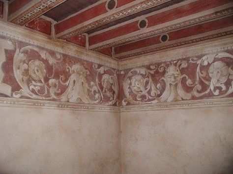 Italian Fresco, Italian Decor, Rustic Traditional, Faux Finish, Tuscan Style, Wood Ceilings, Painted Ceiling, Painted Floors, Ceiling Beams